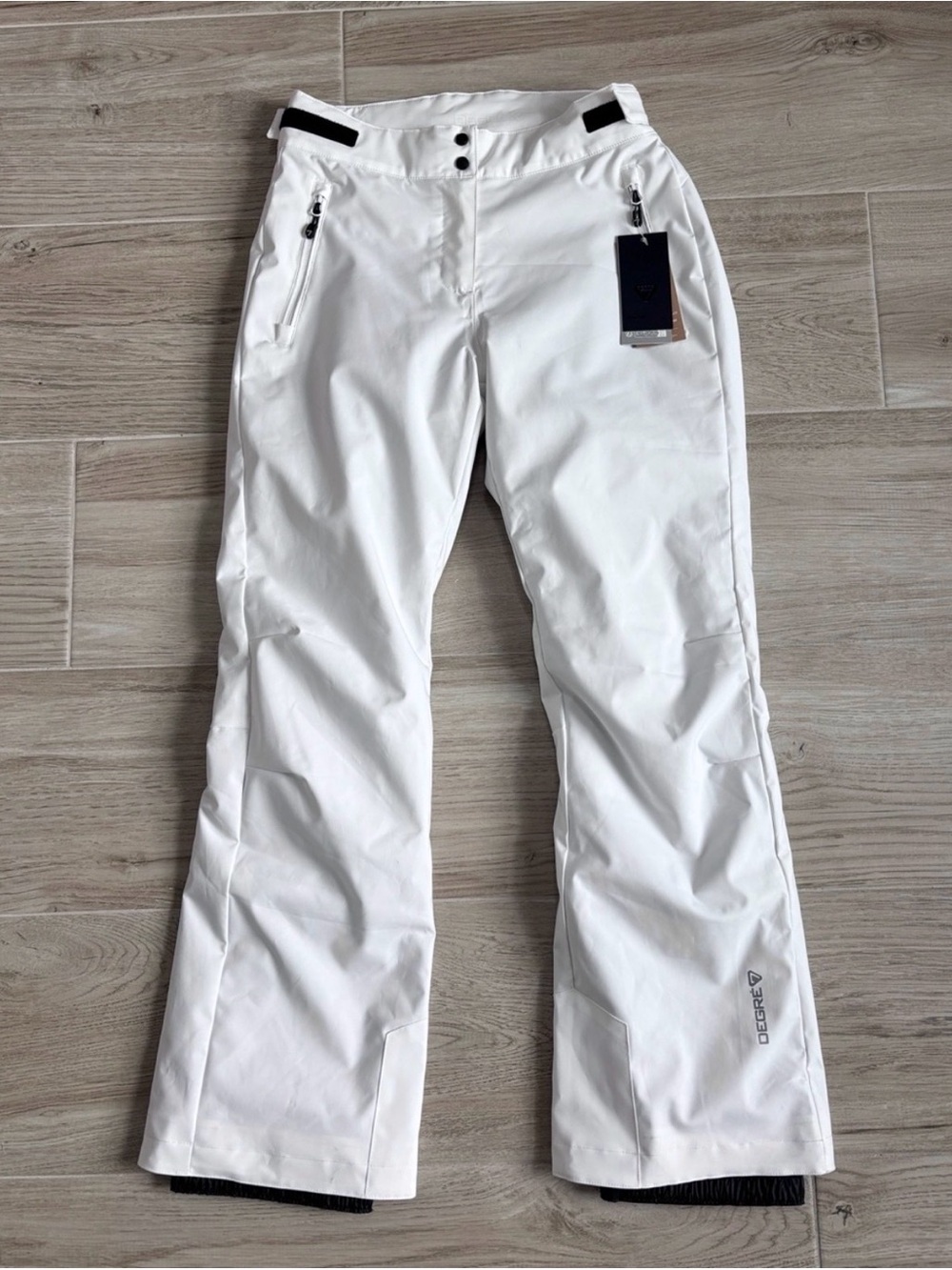 NWT Degre7 Valgau Ski Snow Snowboarding Pants White Women’s Size 8 Medium